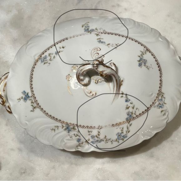 CH Field Haviland Limoges Oval Serving Dish with Lid - Picture 7 of 11